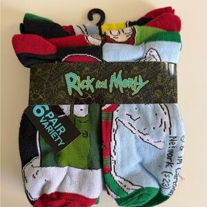 Men's Rick and Morty socks - 6 pk
